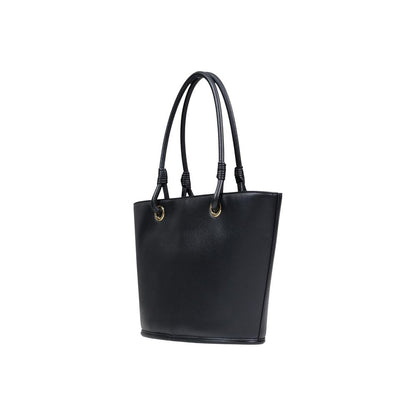 Handbag by Love Moschino for women in polyethylene & polyurethane black features a refined silhouette, showcasing a secure , organized , and versatile handle for a refined finish.