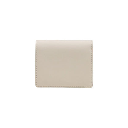 Wallet by Love Moschino for women in polyethylene & polyurethane beige presents a streamlined silhouette, showcasing the sophisticated design of the Polyethylene & Polyurethane Wallet collection with functional compact-design.