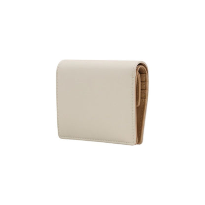 Wallet by Love Moschino for women in polyethylene & polyurethane beige showcases a refined silhouette, artfully capturing the essence of the refined Polyethylene & Polyurethane Wallet design with functional compact-design.