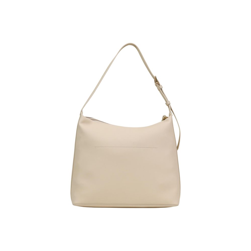 Shoulder Handbag by Love Moschino for women in polyethylene & polyurethane beige features a refined silhouette, showcasing a secure , organized , and versatile shoulder-strap & adjustable-strap for a refined finish.