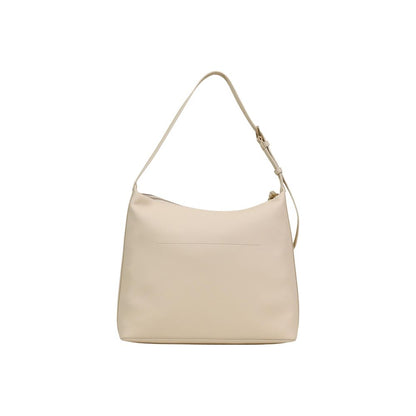Shoulder Handbag by Love Moschino for women in polyethylene & polyurethane beige features a refined silhouette, showcasing a secure , organized , and versatile shoulder-strap & adjustable-strap for a refined finish.