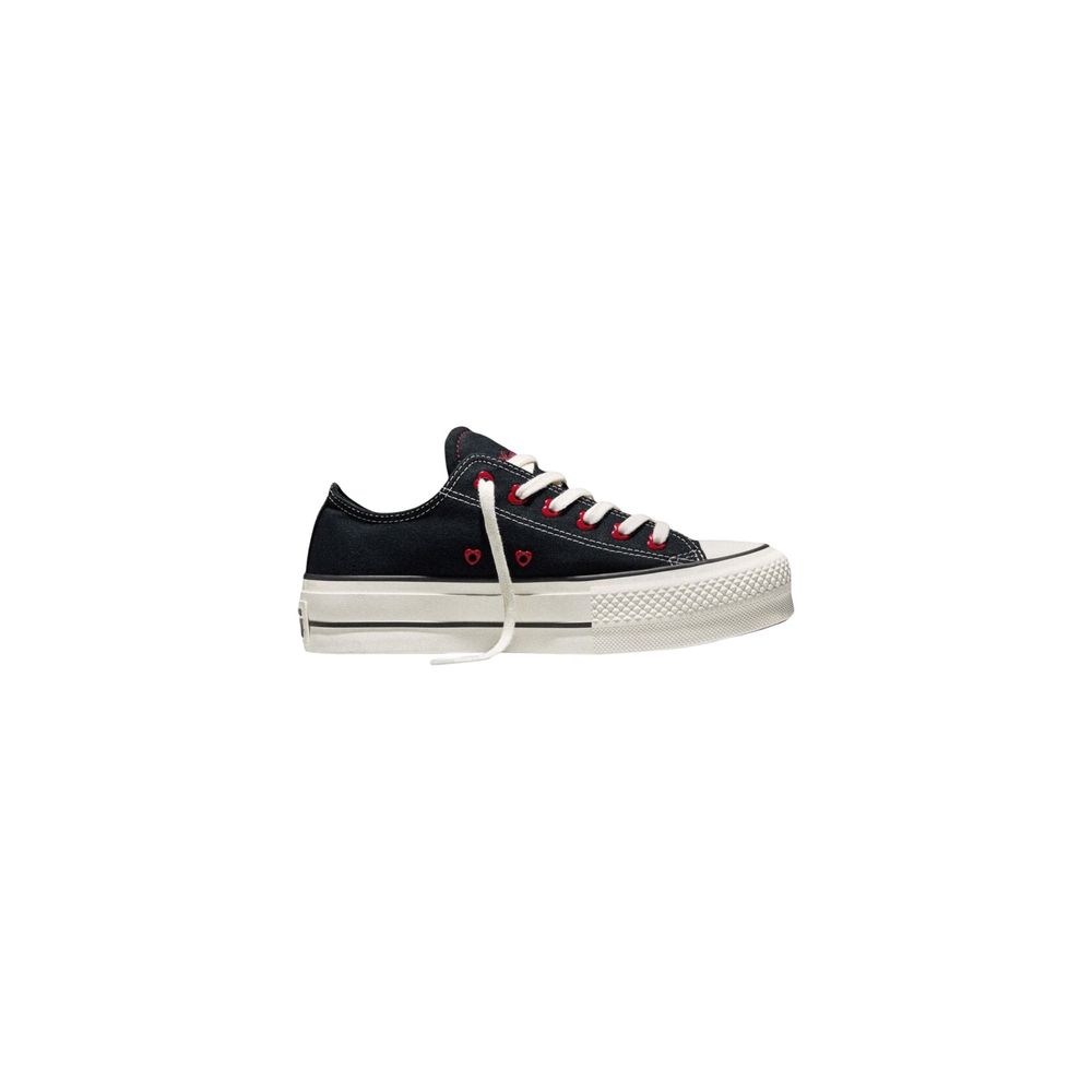 Sneakers by Converse for women in fabric & rubber black presents a sumptuous silhouette, artfully capturing the essence of the Women's Casual Fabric & Rubber Sneakers with its sumptuous casual style design.