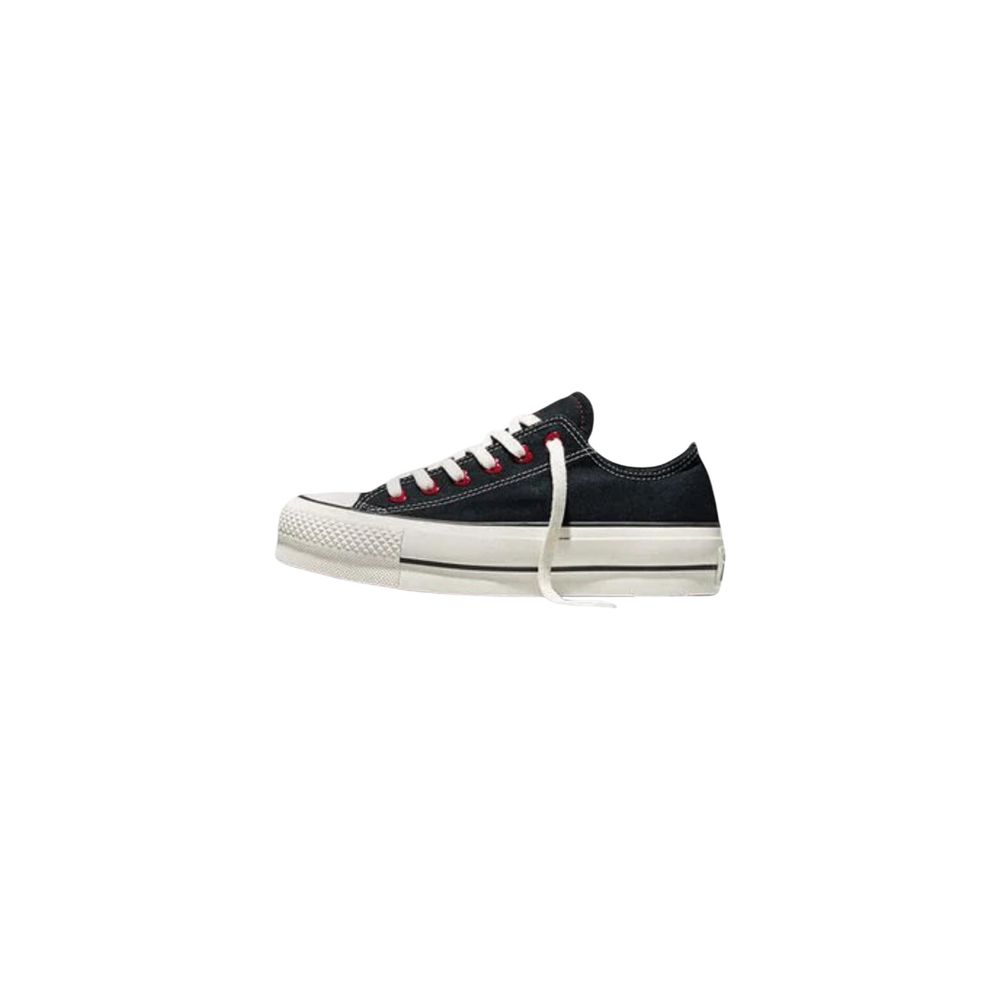 Sneakers by Converse for women in fabric & rubber black presents a sumptuous silhouette from the Women's Casual Fabric & Rubber Sneakers collection, showcasing a sumptuous casual style for an elevated aesthetic.