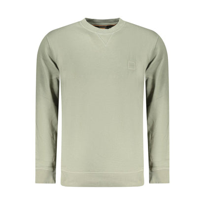 Hooded Sweatshirt Hoodie by Hugo Boss for men in cotton blue & green features an luminous silhouette, showcasing a sophisticated hooded neckline and for a truly luminous look.