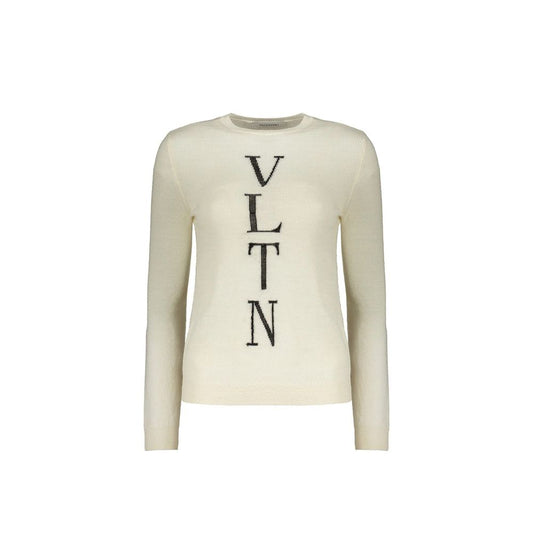 Valentino Beige Virgin Wool Sweatshirt