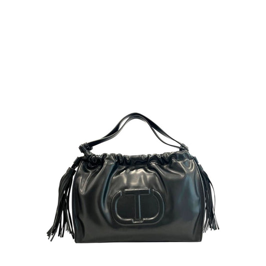 Twinset Black PU Women Shoulder Bag