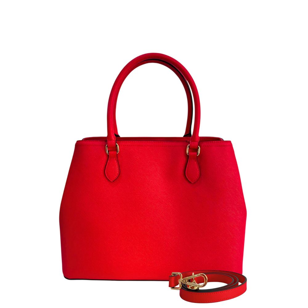 Shoulder Bag by Twinset for women in polyurethane gold, multicolor, red, white & signature showcases a enviable silhouette, artfully detailed with a secure magnetic & button, organized built-in-compartments, and versatile shoulder-strap & adjustable-strap for a enviable look.
