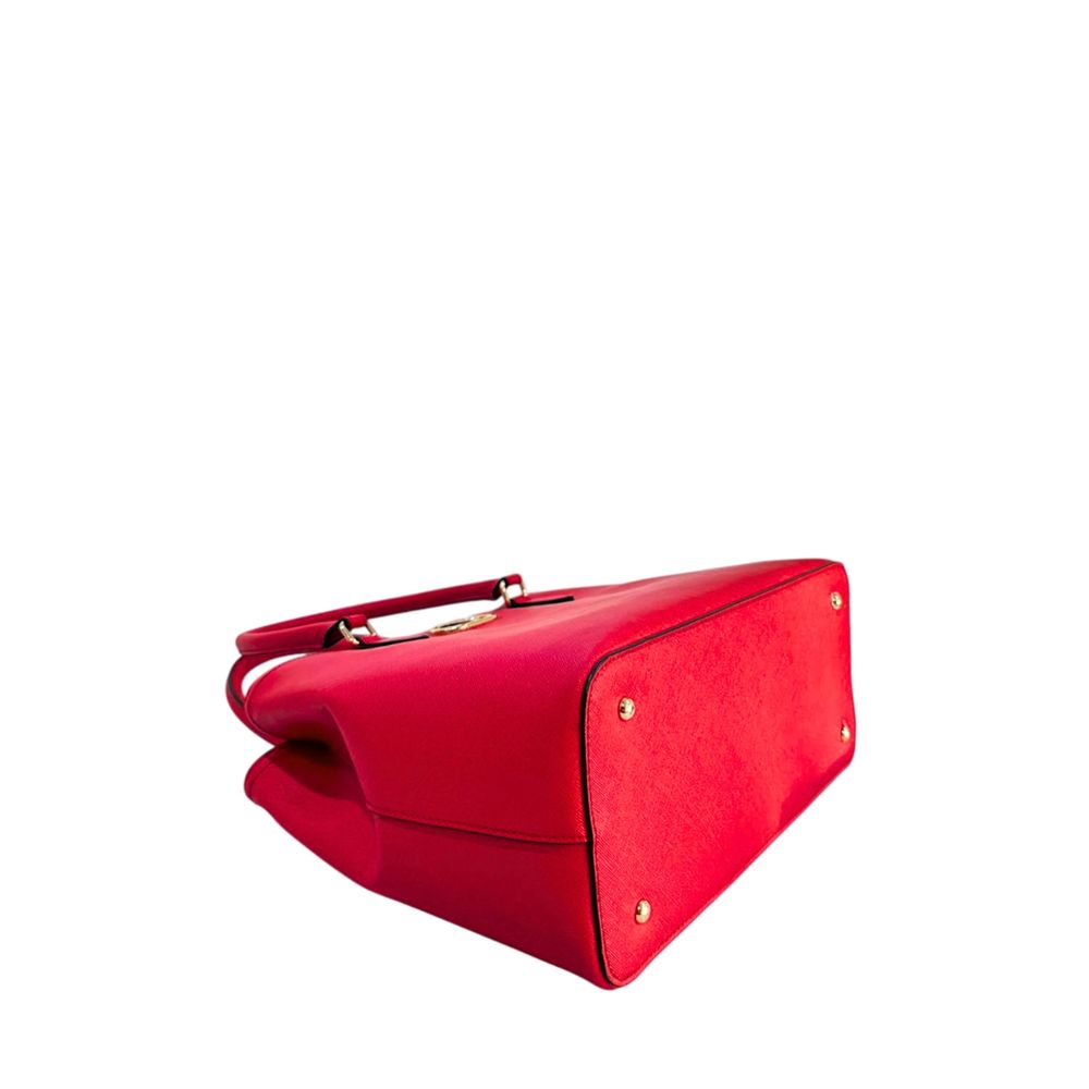 Shoulder Bag by Twinset for women in polyurethane gold, multicolor, red, white & signature features an effortlessly chic silhouette with a secure magnetic & button, ample built-in-compartments, and versatile shoulder-strap & adjustable-strap for effortlessly chic everyday luxury.