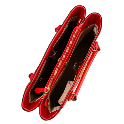 Shoulder Bag by Twinset for women in polyurethane gold, multicolor, red, white & signature features an effortlessly chic silhouette with a secure magnetic & button, ample built-in-compartments, and versatile shoulder-strap & adjustable-strap for effortlessly chic everyday luxury.