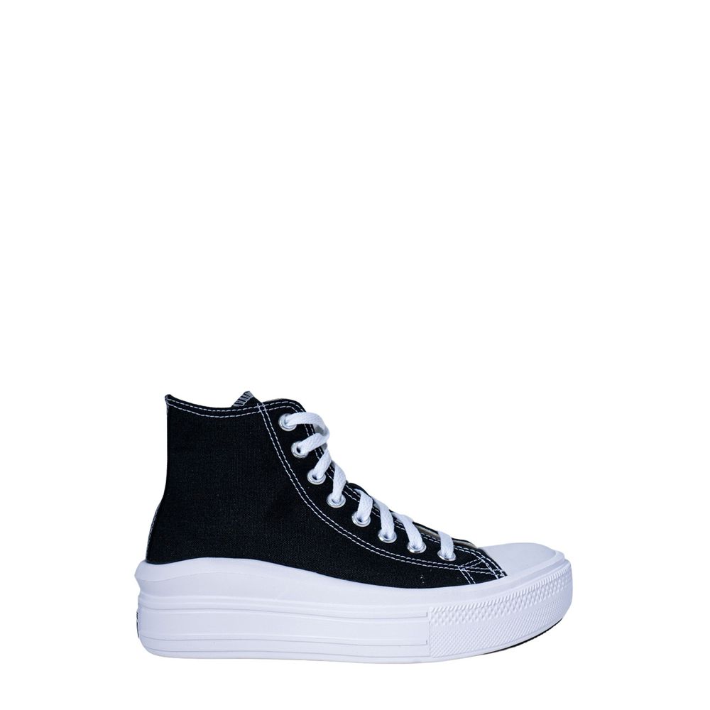 Sneakers by Converse for women in cotton & rubber black presents a sumptuous silhouette as Women's Fashion Cotton & Rubber Sneakers, expertly defined by a sumptuous fashion style for a sumptuous, high-fashion look.