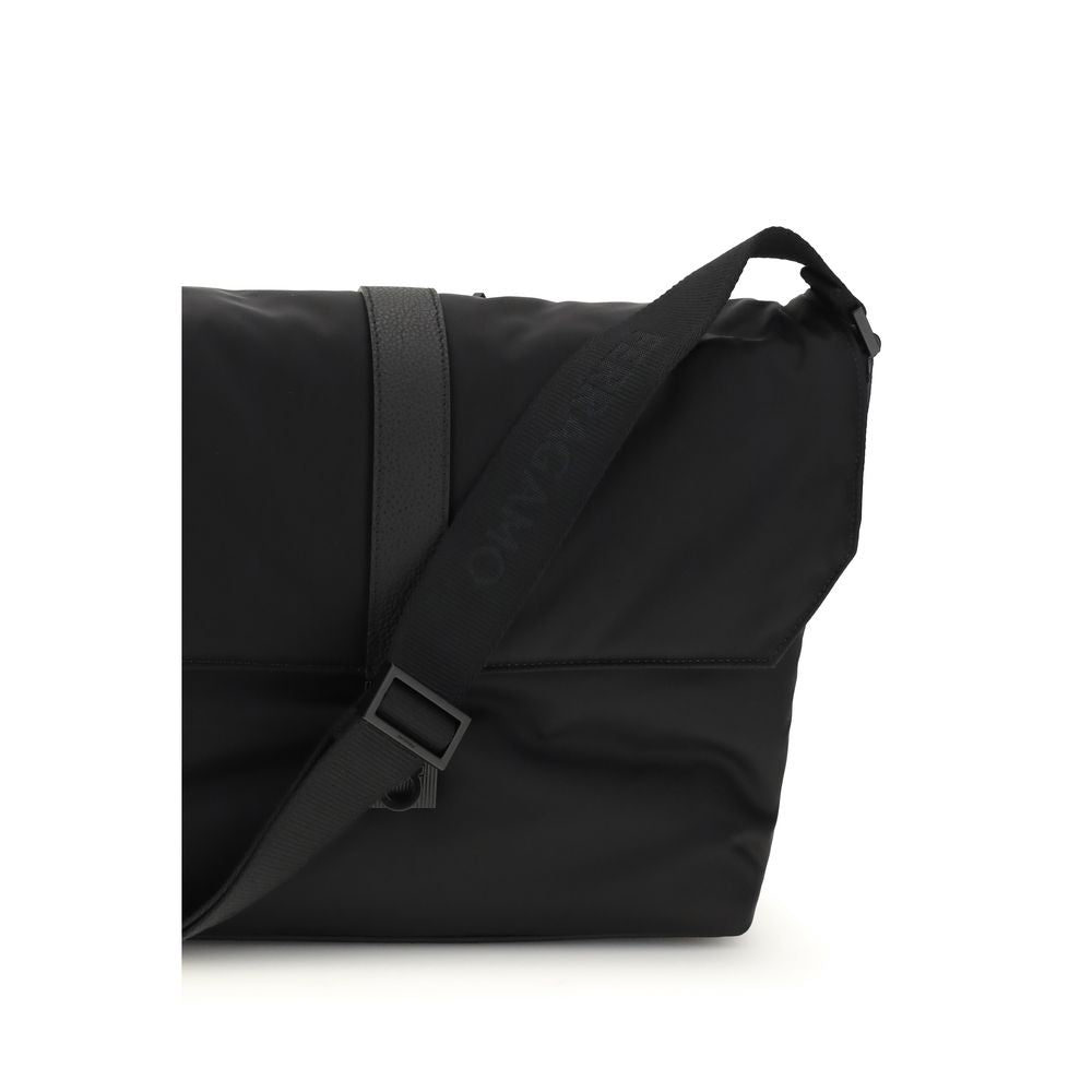 Ferragamo Black Nylon Handbag