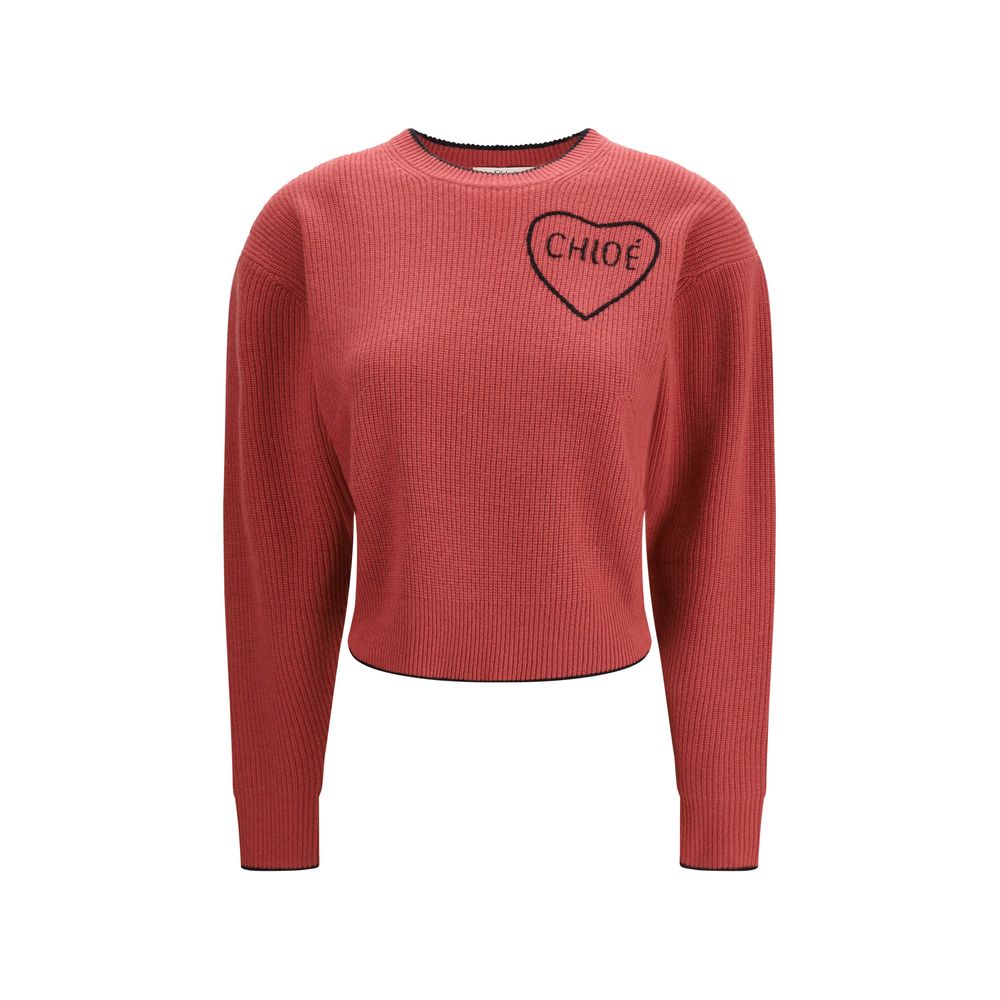 Sweatshirt by Chloé for women in cashmere multicolor features an magnificent silhouette, showcasing a sophisticated crew neckline and detail for a truly magnificent finish.