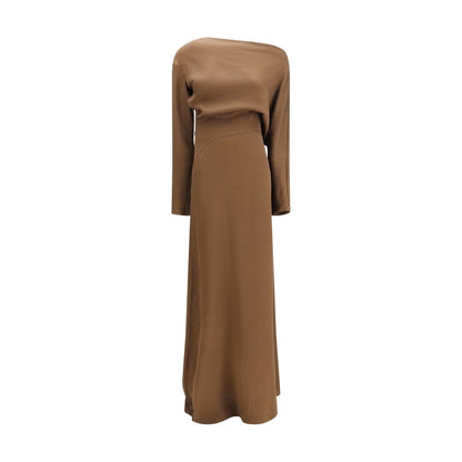 Petar Petrov Brown Silk Casual Dress
