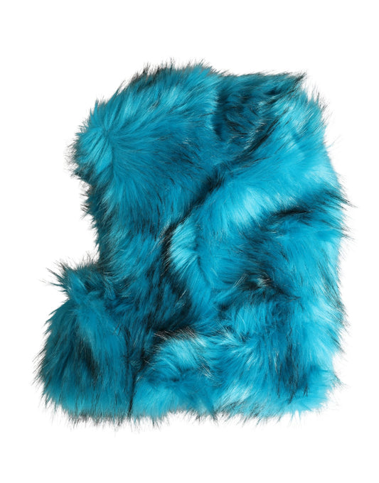 Dolce & Gabbana Modacrylic Polyester & Fur Bucket Hat - Blue
