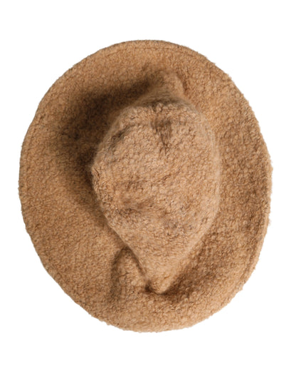 Dolce & Gabbana Fedora Nylon Fur & Virgin Alpaca Wool - Beige