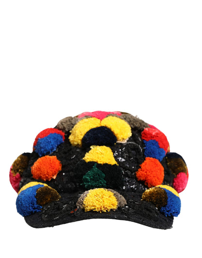 Dolce & Gabbana Cotton Polyester Silk & Virgin Wool Baseball Cap - Multicolor