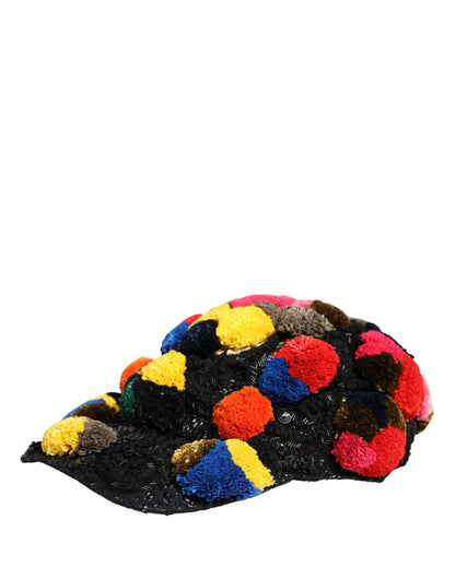 Dolce & Gabbana Cotton Polyester Silk & Virgin Wool Baseball Cap - Multicolor