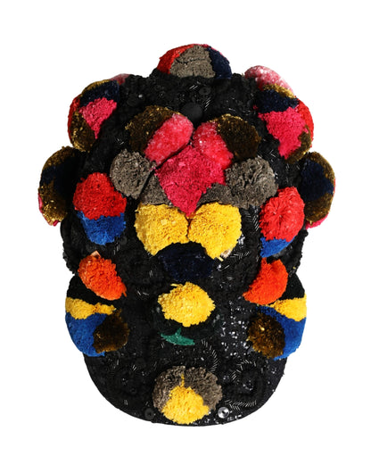 Dolce & Gabbana Cotton Polyester Silk & Virgin Wool Baseball Cap - Multicolor
