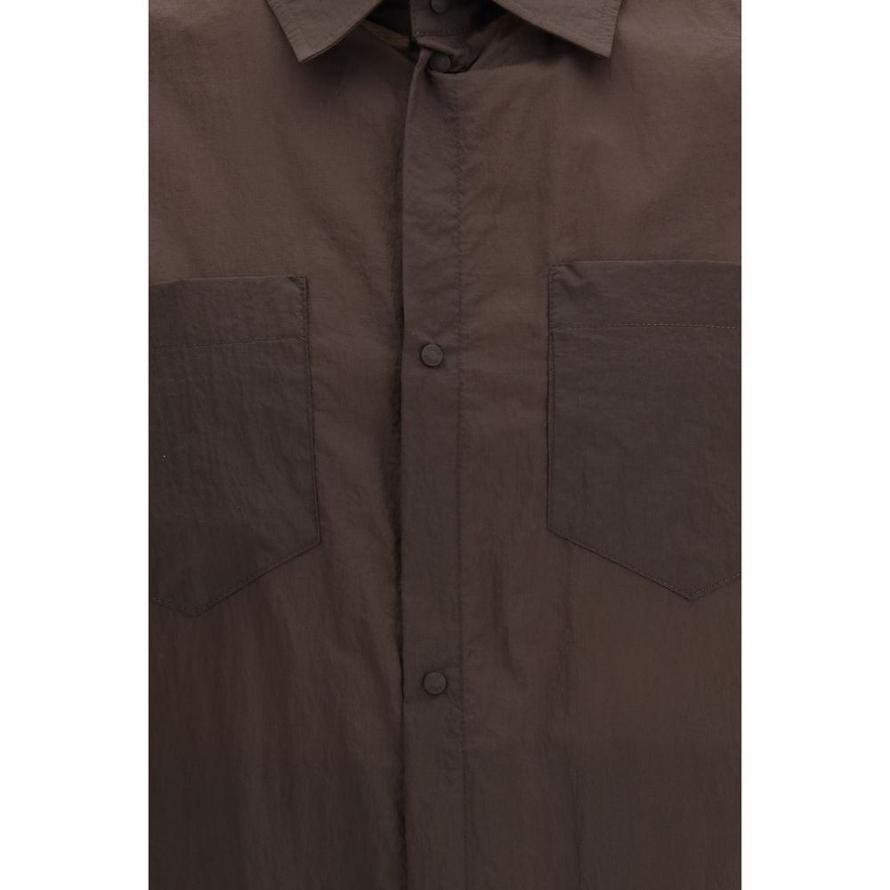 Herno Brown Polyamide Dress Shirt
