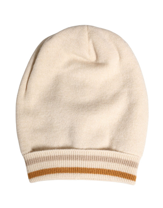 Dolce & Gabbana Cashmere Beanie Hat - Beige