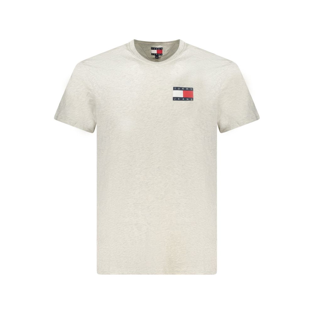 T-Shirt by Tommy Hilfiger for men in cotton gray & print features an edgy silhouette, meticulously detailed with a sophisticated and crew neckline for a truly edgy finish.