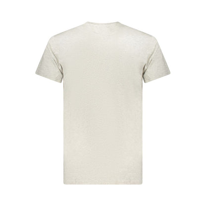 T-Shirt by Tommy Hilfiger for men in cotton gray & print showcases a fashionable silhouette, elegantly detailed with a fashionable and for a sophisticated, high-fashion look.