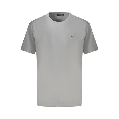 Napapijri Gray Cotton T-Shirt