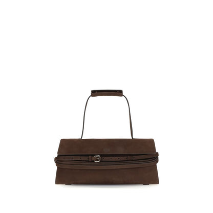 Moschino Brown Calf Leather Bos Taurus Handbag