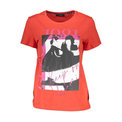 Guess Jeans Rosso Cotton Women T-Shirt