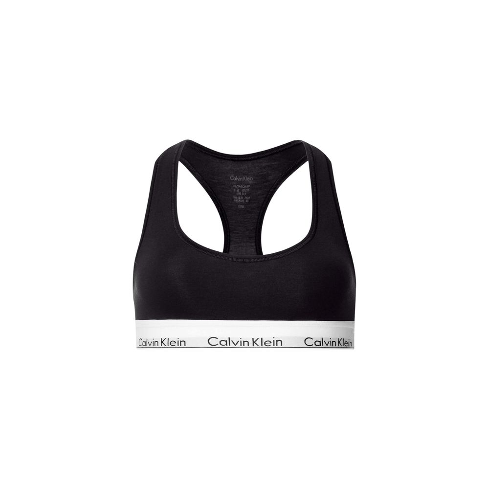 Bra by Calvin Klein Underwear for women in stretch modal cotton black features a sultry design from the Women's Stretch Modal Cotton Bra collection, offering a sultry fit and sophisticated support for an elegant silhouette.