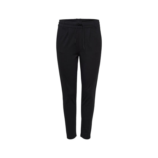 Trousers by Only for women in stretch viscose & nylon black features a artisanal silhouette, showcasing a sophisticated wide with a long and for a artisanal finish.