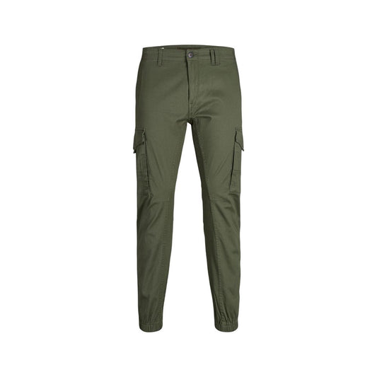 Jack Jones Green Cotton Skinny Pants