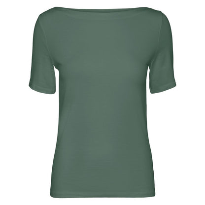 T-Shirt by Vero Moda for women in modal & viscose showcases a dramatic silhouette, elegantly detailed with a dramatic and for a truly dramatic finish.