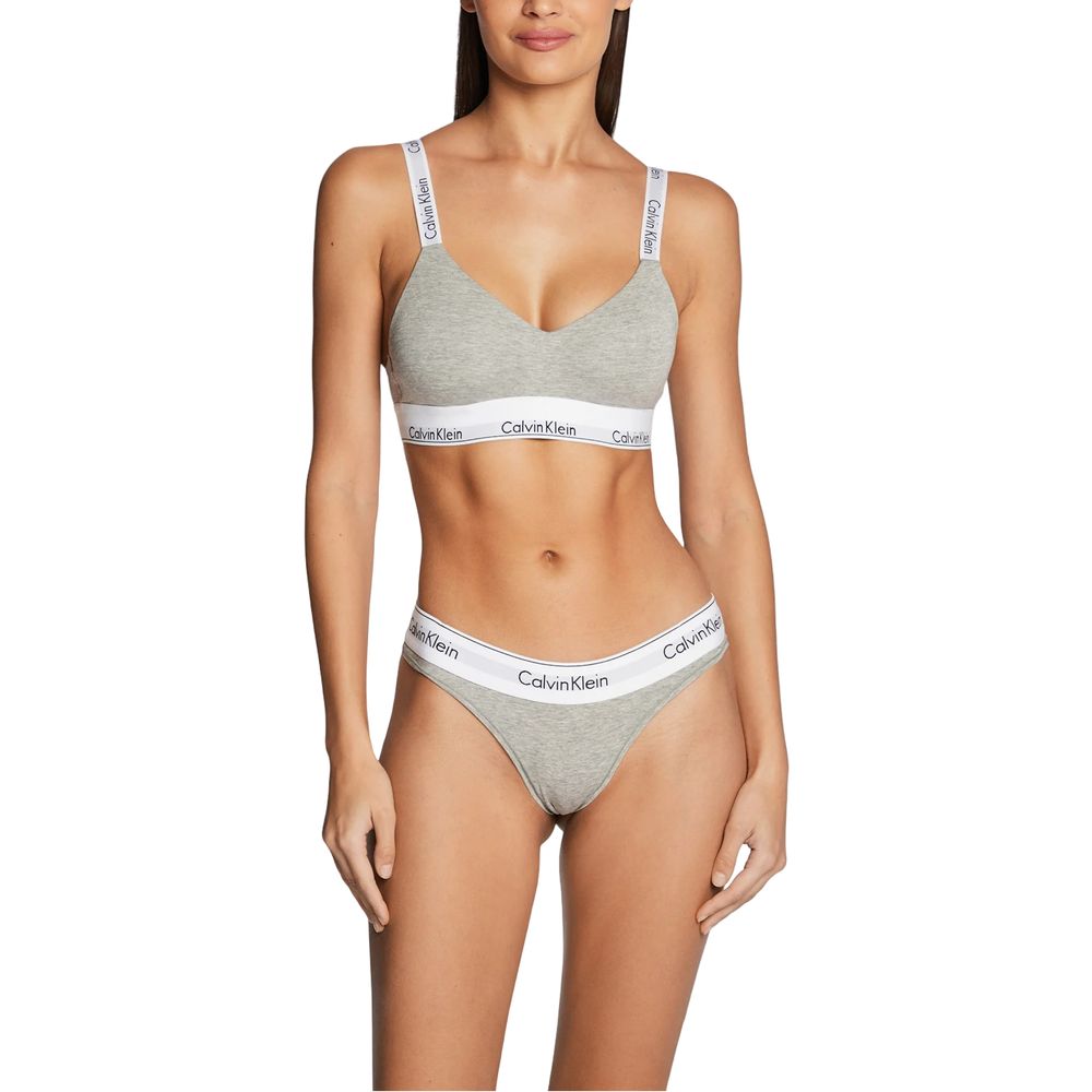 Underpants by Calvin Klein Underwear for women in stretch cotton & modal gray & natural features an bespeak silhouette, showcasing the bespeak Women's Stretch Cotton & Modal Underpants design for a premium, sophisticated look.