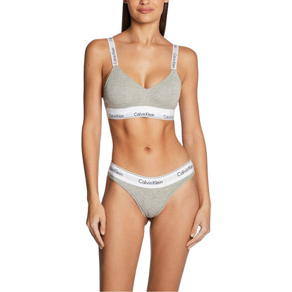 Underpants by Calvin Klein Underwear for women in stretch cotton & modal gray & natural features an bespeak silhouette, showcasing the bespeak Women's Stretch Cotton & Modal Underpants design for a premium, sophisticated look.