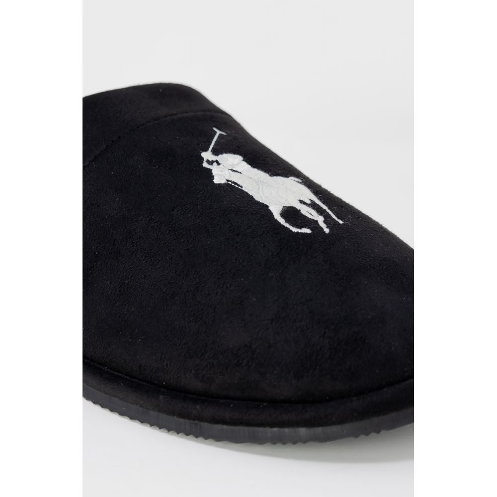 Slippers by Ralph Lauren for men in polyester black features an effortless chic silhouette from the Men's Polyester Slippers collection, showcasing a and effortless chic .