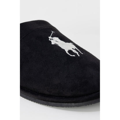 Slippers by Ralph Lauren for men in polyester black features an effortless chic silhouette from the Men's Polyester Slippers collection, showcasing a and effortless chic .