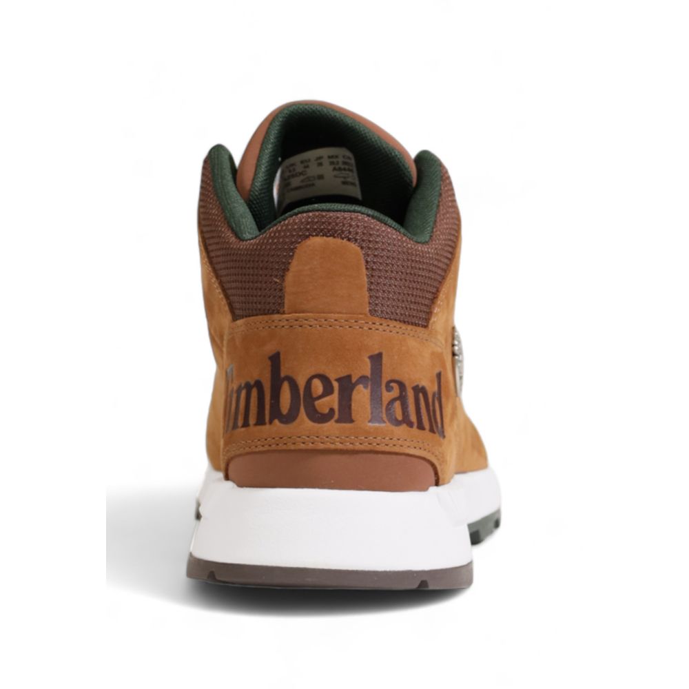 Sneakers by Timberland for men in plastic fabric brown features an opulent silhouette from the Men's Athletic Plastic Fabric Sneakers collection, showcasing a signature athletic style with an opulent finish.