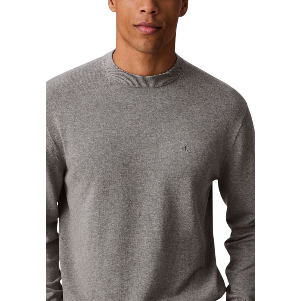 Calvin Klein Jeans Gray Cotton Sweatshirt