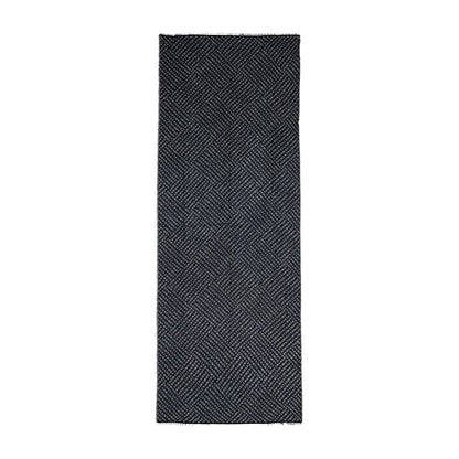 Scarf by Armani Exchange for men in viscose cotton blue presents a ethereal silhouette, artfully capturing the sophisticated design and premium aesthetic of the Lightweight Viscose Cotton Scarf.