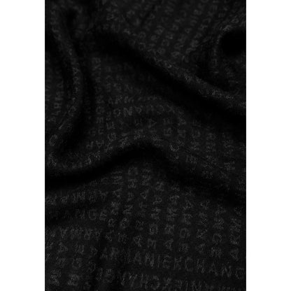 Scarf by Armani Exchange for men in viscose cotton black showcases a ethereal silhouette, artfully capturing the ethereal essence of the Lightweight Viscose Cotton Scarf design with a sophisticated finish.