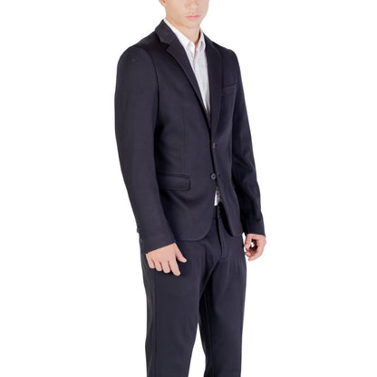 Blazer by Antony Morato for men in stretch viscose blue features an crisp silhouette with sophisticated and a crisp for a truly crisp finish.