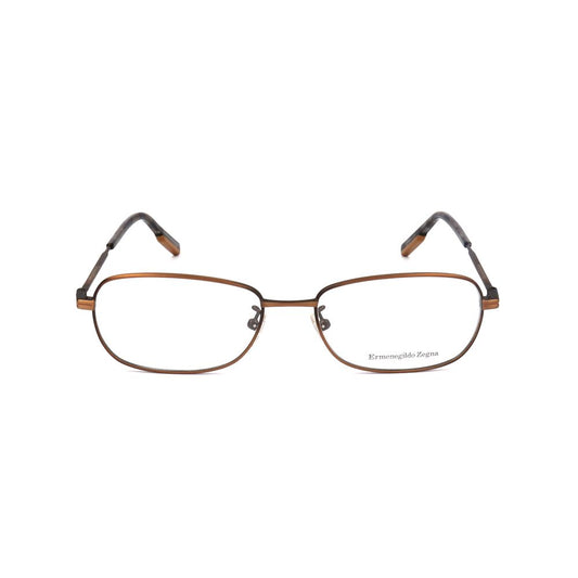 Ermenegildo Zegna Brown Metal Glasses (Frames)