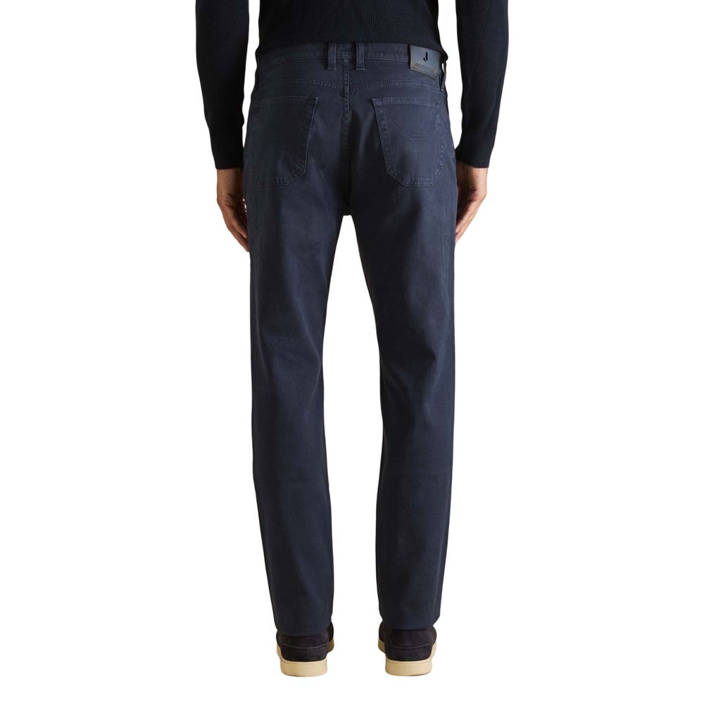 Jeans by Jeckerson for men in denim cotton blue features an sophisticated and skinny & slim with a precise long, creating a sophisticated and sophisticated silhouette.