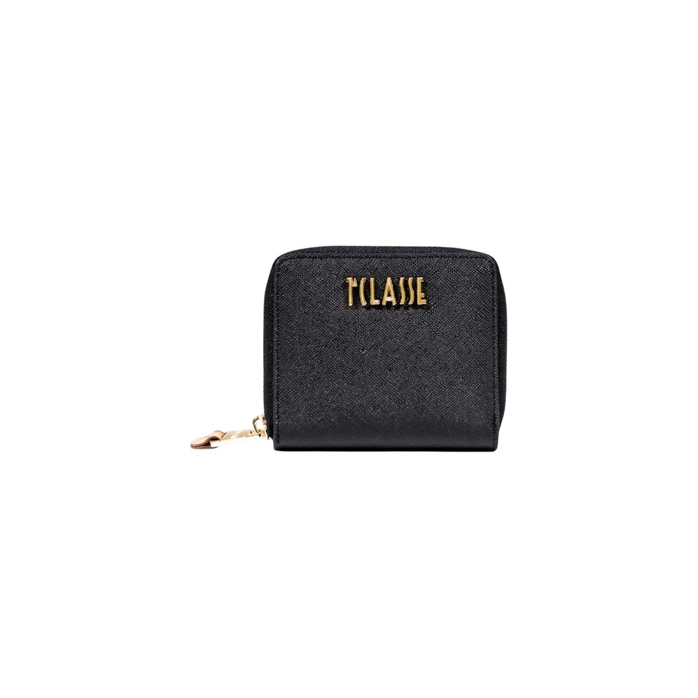 Wallet by Alviero Martini Prima Classe for women in pvc & cotton polyester black & gold presents a architectural silhouette from the PVC & Cotton Polyester Wallet collection, showcasing architectural for a architectural finish.
