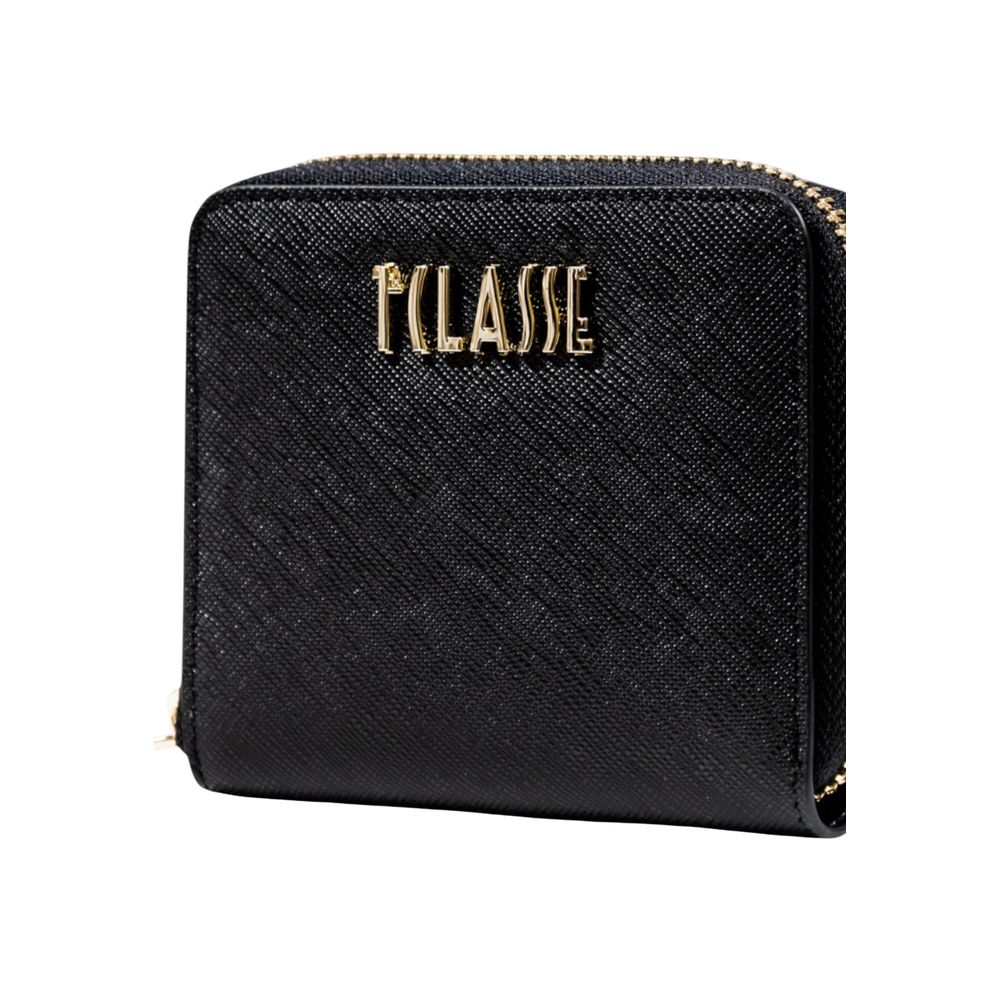 Wallet by Alviero Martini Prima Classe for women in pvc & cotton polyester black & gold showcases a refined silhouette, artfully capturing the essence of the refined PVC & Cotton Polyester Wallet design with functional .
