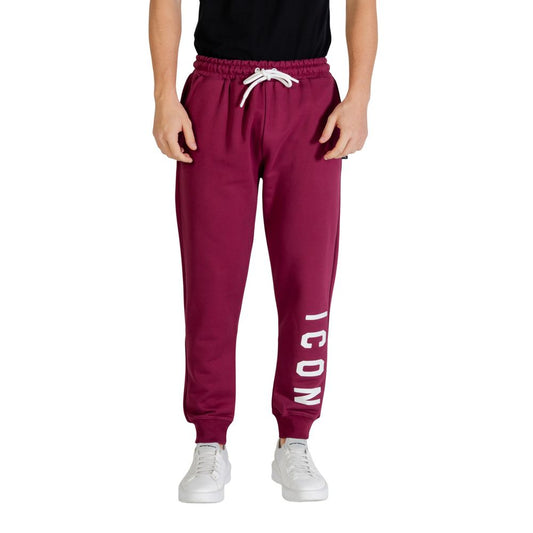Icon Bordeaux Cotton Joggers (Workout Pants)