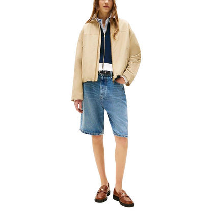 Tommy Hilfiger Beige Cotton Bomber
