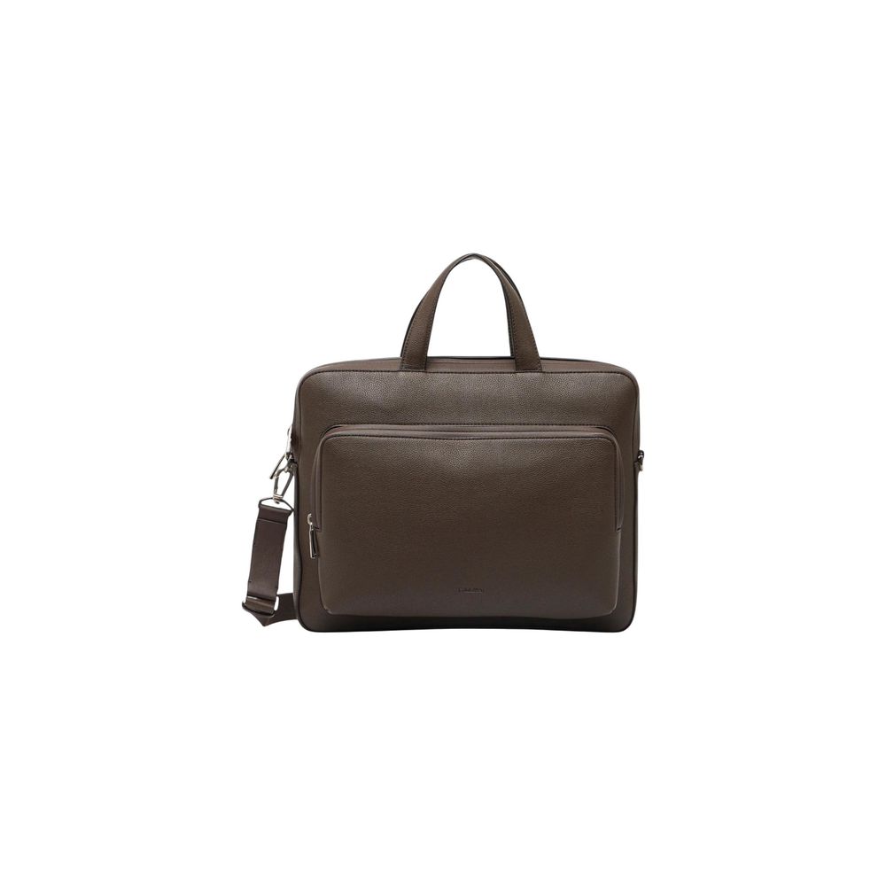 Briefcase by Calvin Klein for men in polyester polyurethan & polyethylene brown presents a sophisticated urbanite Polyester Polyurethan & Polyethylene Briefcase design, featuring a secure zipper, sophisticated urbanite , and versatile shoulder-strap, adjustable-strap, detachable-strap & handle for a sophisticated urbanite look.