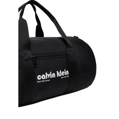Calvin Klein Black Recycled Polyester Duffel Bag